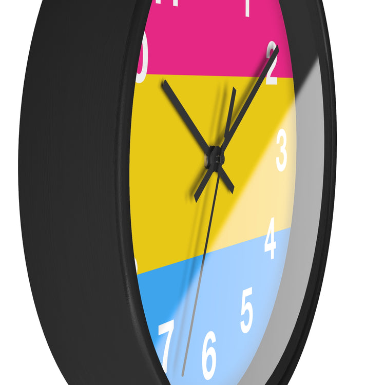 Pansexual Pride Wall Clock