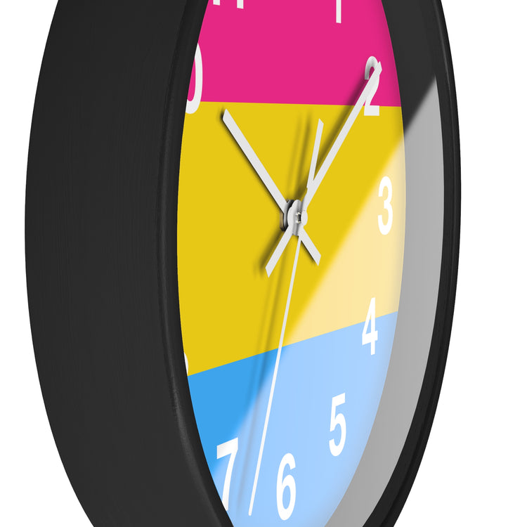 Pansexual Pride Wall Clock