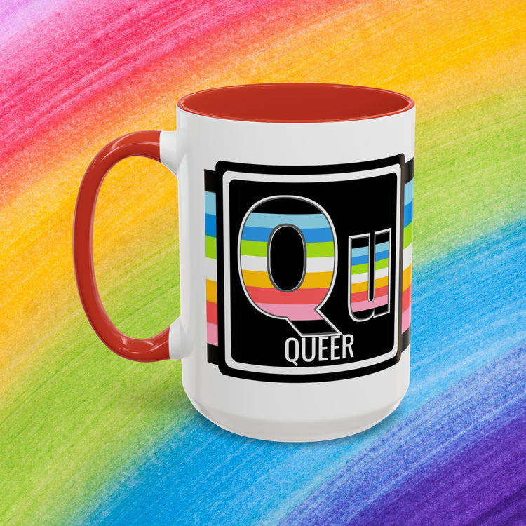 Queer Pride - Accent Coffee Mug (11, 15oz)
