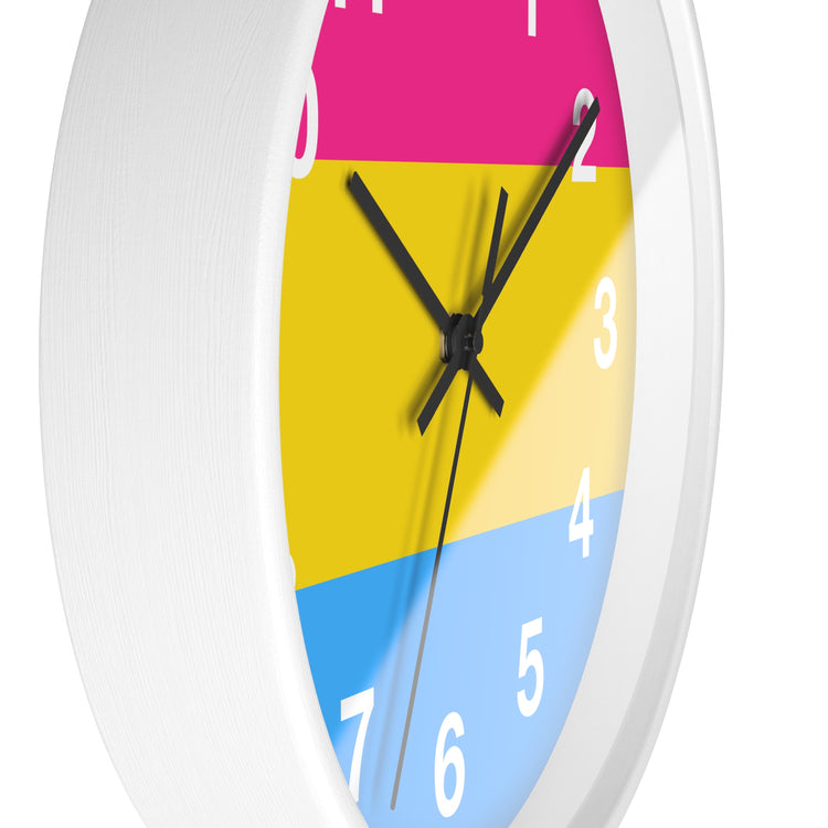 Pansexual Pride Wall Clock