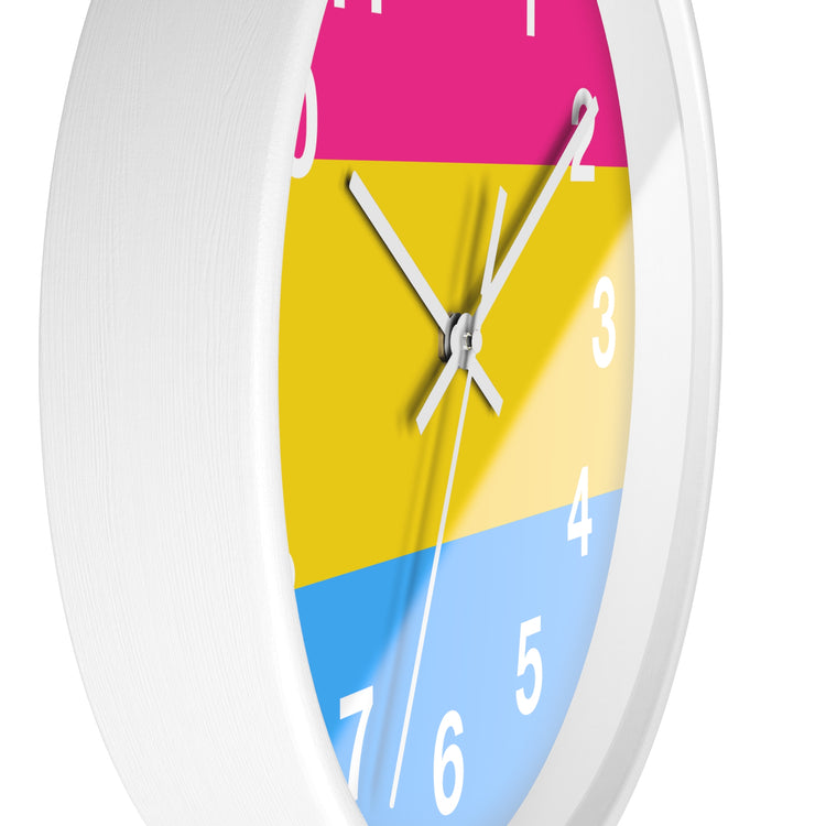 Pansexual Pride Wall Clock