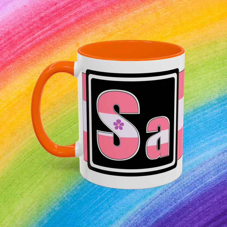 Sapphic Pride - Accent Coffee Mug (11, 15oz)