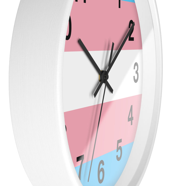 Trans Pride Wall Clock