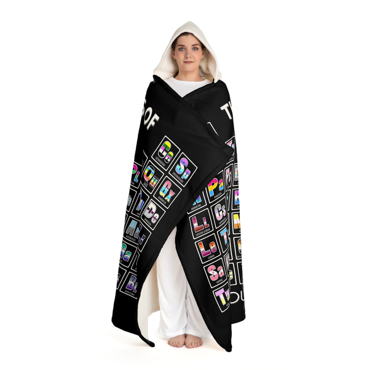 Sherpa Fleece Blanket - Elements Of Pride Periodic Table Snuggie