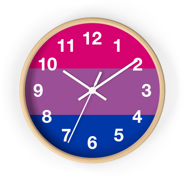 Bisexual Pride Wall Clock