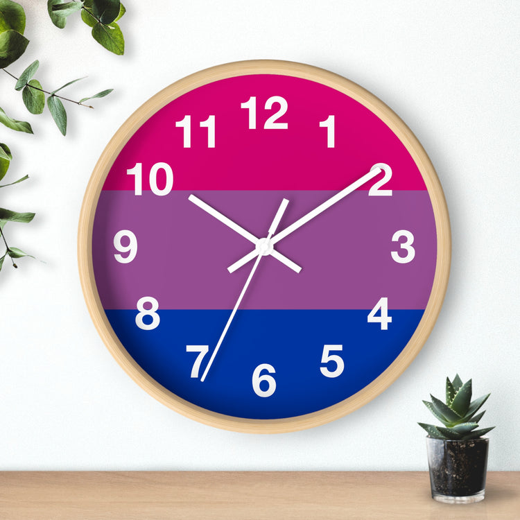 Bisexual Pride Wall Clock