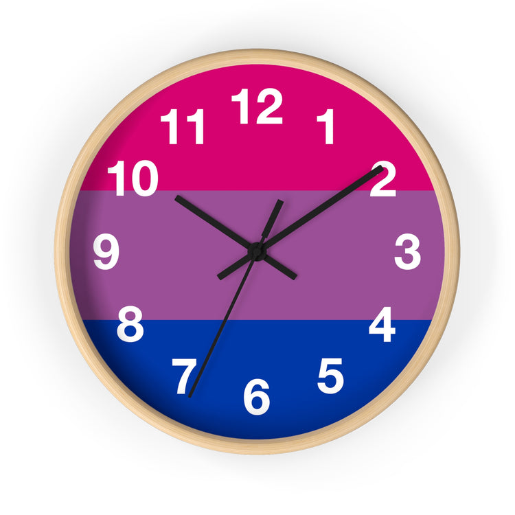 Bisexual Pride Wall Clock