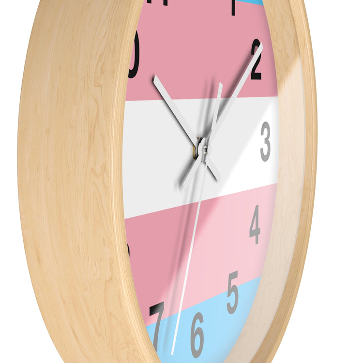 Trans Pride Wall Clock