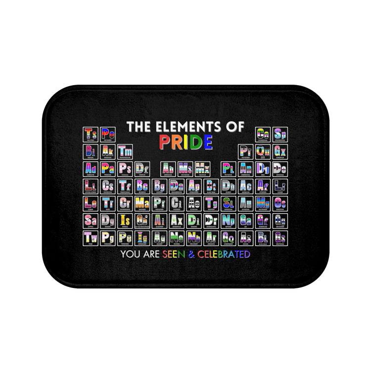 Elements of Pride Periodic Table Bath Mat