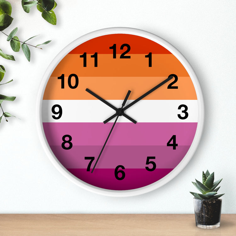 Lesbian Pride Wall Clock