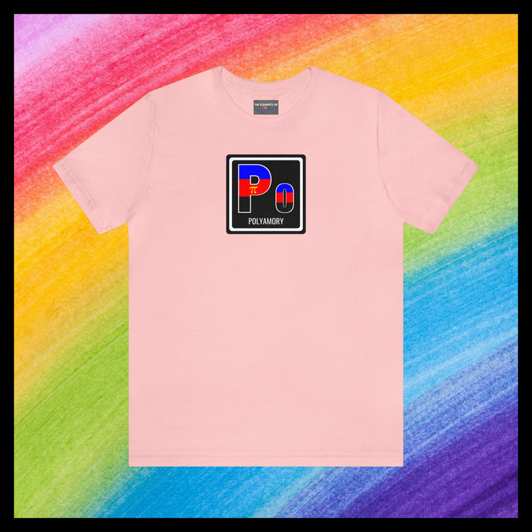 Elements of Pride - Polyamory T-shirt (with element name)
