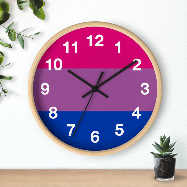 Bisexual Pride Wall Clock