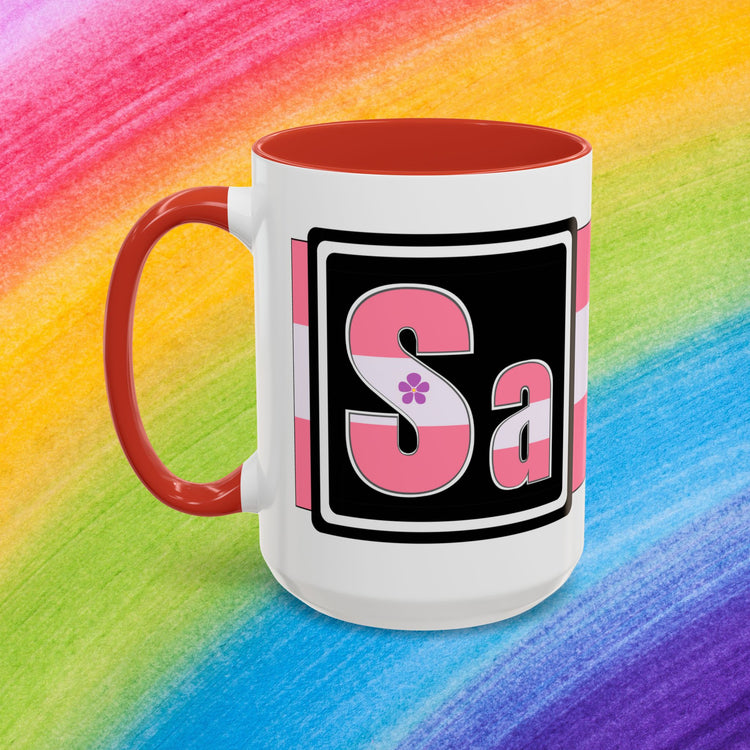 Sapphic Pride - Accent Coffee Mug (11, 15oz)