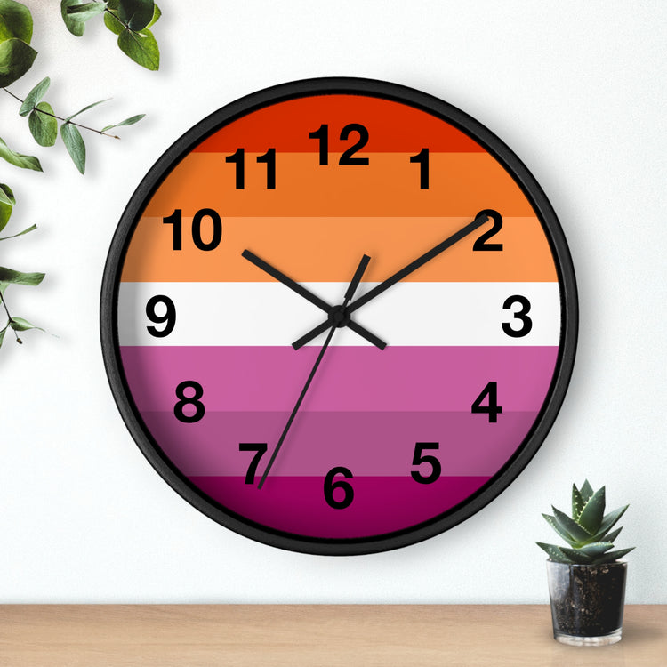 Lesbian Pride Wall Clock