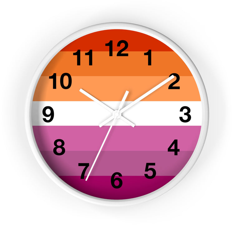 Lesbian Pride Wall Clock