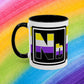 Nonbinary Pride - Accent Coffee Mug (11, 15oz)