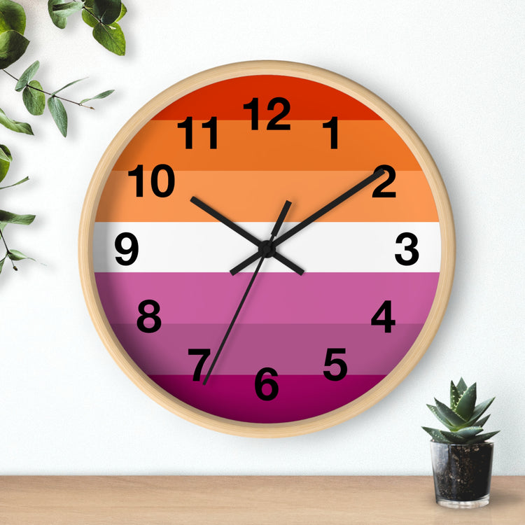 Lesbian Pride Wall Clock