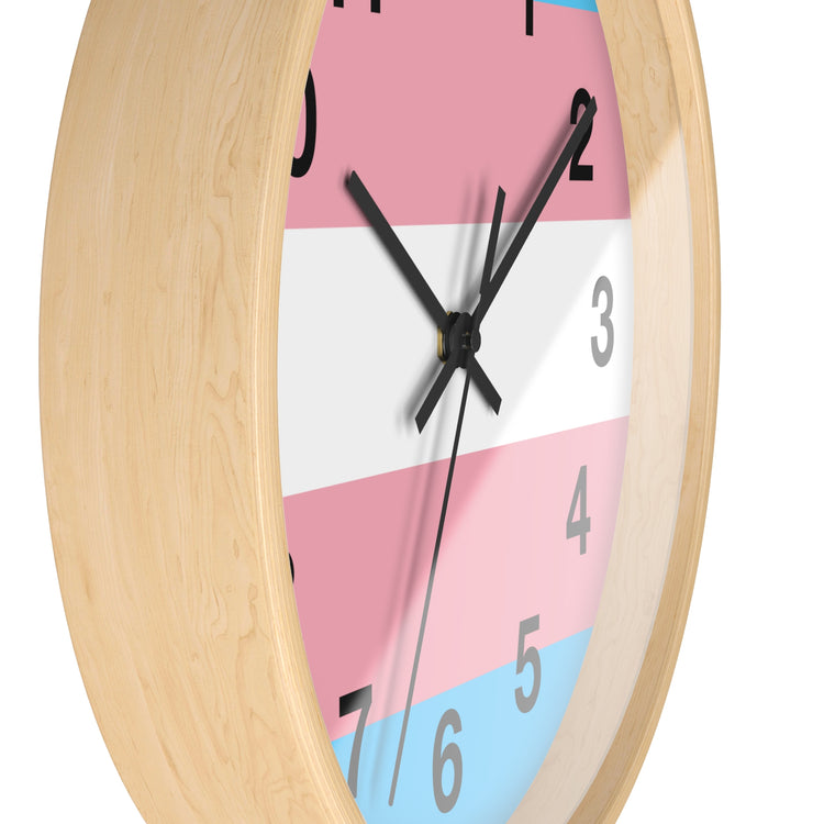 Trans Pride Wall Clock