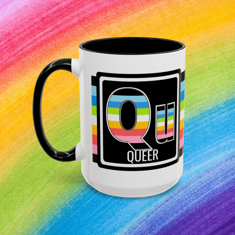 Queer Pride - Accent Coffee Mug (11, 15oz)