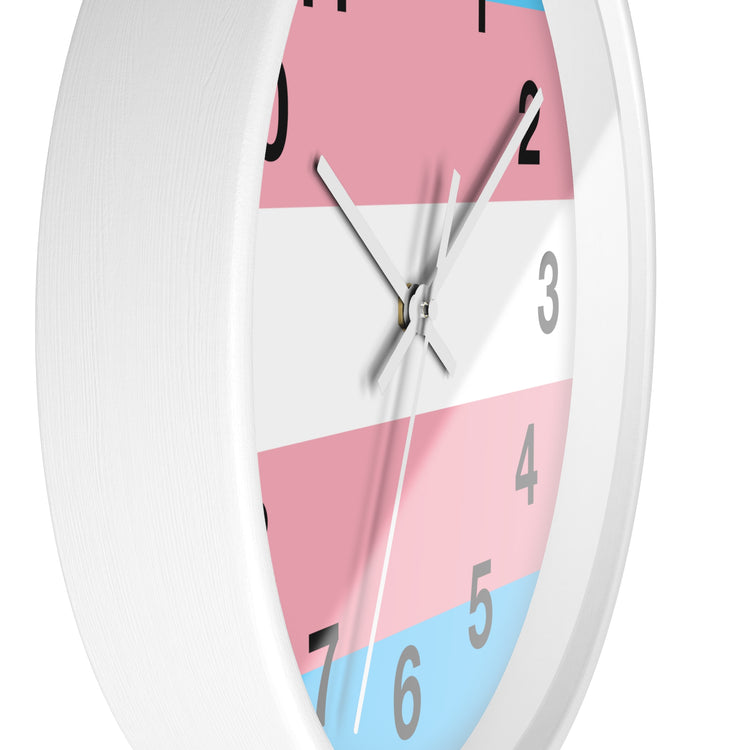 Trans Pride Wall Clock