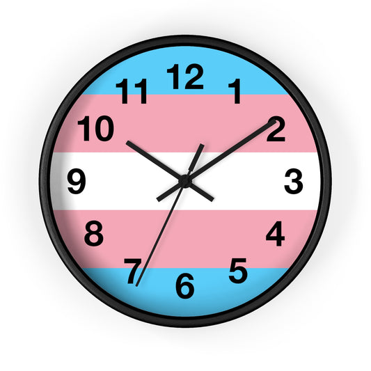 Trans Pride Wall Clock