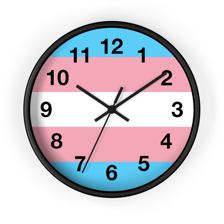 Trans Pride Wall Clock