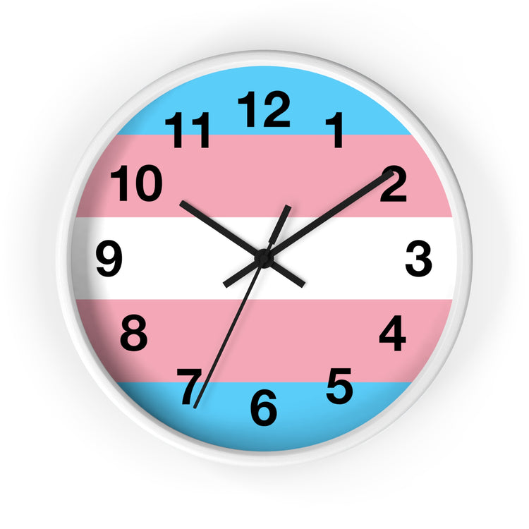 Trans Pride Wall Clock