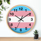 Trans Pride Wall Clock