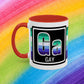 Gay Pride Accent Coffee Mug (11, 15oz)
