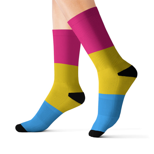 Pansexual Pride Socks