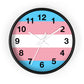 Trans Pride Wall Clock