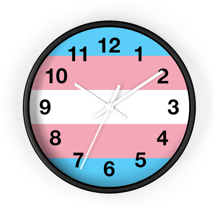 Trans Pride Wall Clock