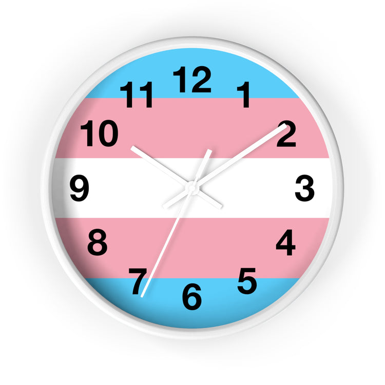 Trans Pride Wall Clock