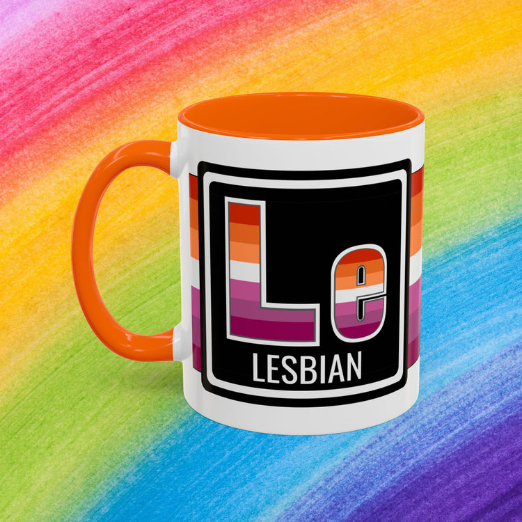 Lesbian Pride Accent Coffee Mug (11, 15oz)