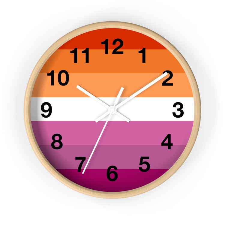 Lesbian Pride Wall Clock