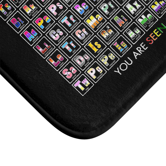 Elements of Pride Periodic Table Bath Mat