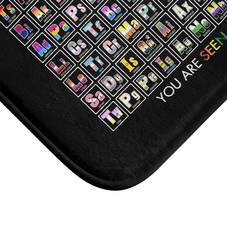 Elements of Pride Periodic Table Bath Mat
