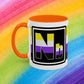 Nonbinary Pride - Accent Coffee Mug (11, 15oz)