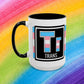 Trans Pride Accent Coffee Mug (11, 15oz)