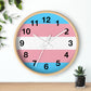 Trans Pride Wall Clock