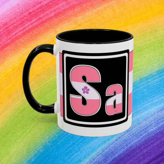 Sapphic Pride - Accent Coffee Mug (11, 15oz)