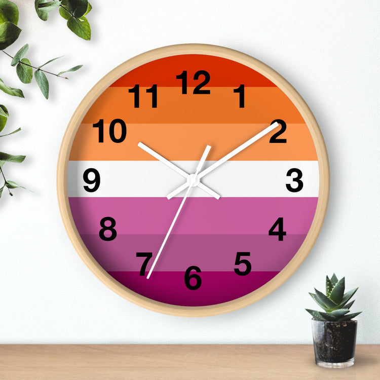 Lesbian Pride Wall Clock