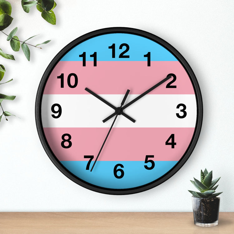 Trans Pride Wall Clock