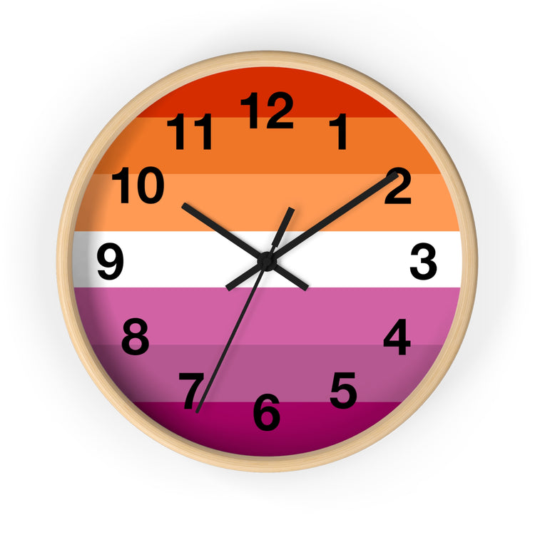 Lesbian Pride Wall Clock