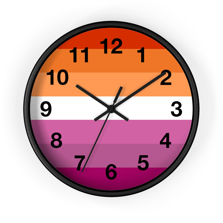 Lesbian Pride Wall Clock