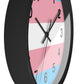 Trans Pride Wall Clock