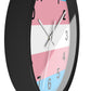 Trans Pride Wall Clock