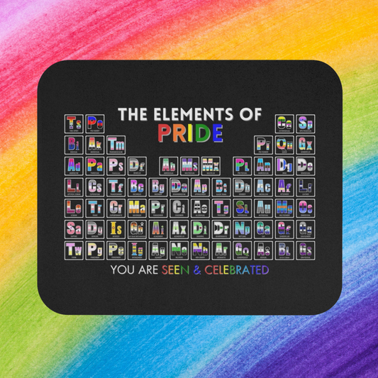 Elements of Pride Periodic Table Mouse Pad